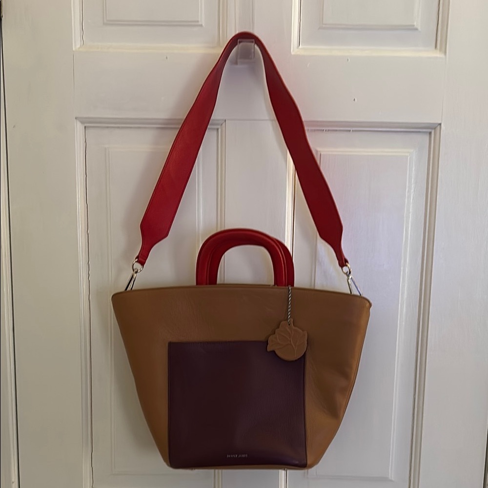 Draper James Brown and Red Women's Tote Bag
